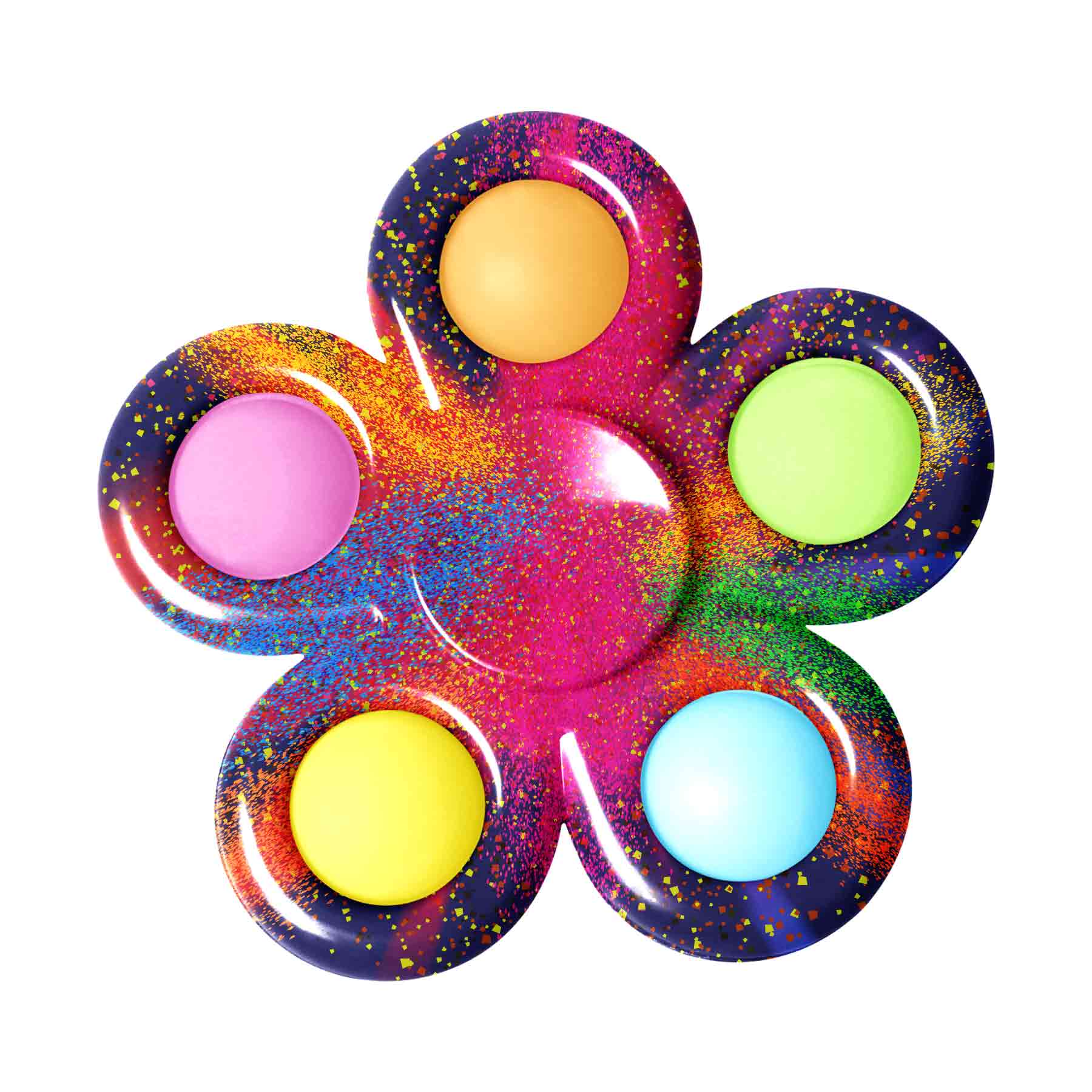 FlyFlyPromos - 5 Fingers Toys Push Bubble Fidget Spinner Image 2 - Promotional Product